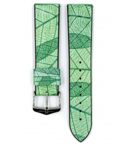 Hirsch Leaf green watch strap 18 mm 0921046140-2-18