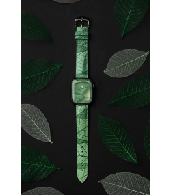 Hirsch Leaf green watch strap 18 mm 0921046140-2-18