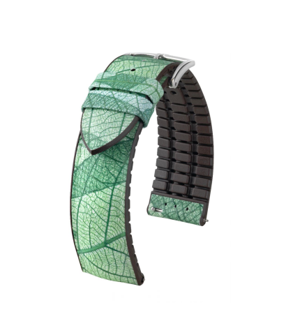 Hirsch Leaf green watch strap 20 mm 0921046040-2-20