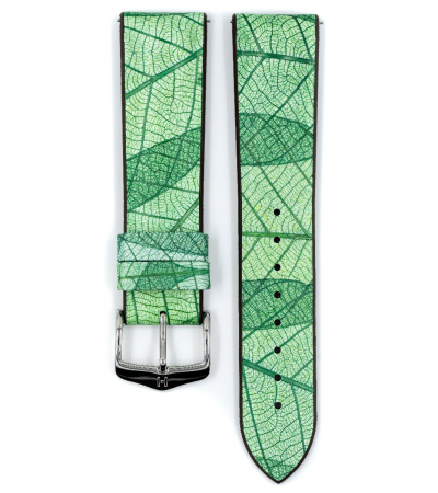 Hirsch Leaf green watch strap 20 mm 0921046040-2-20