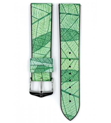 Hirsch Leaf green watch strap 20 mm ...
