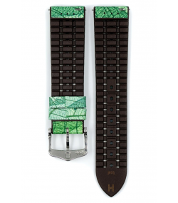 Hirsch Leaf green watch strap 20 mm 0921046040-2-20