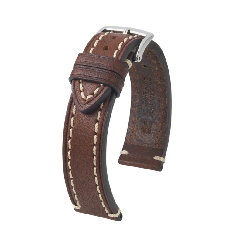 Кожена каишка за часовник Hirsch Liberty Artisan L кафява 20 мм Кожена каишка за часовник Hirsch Liberty Artisan L кафява 20 мм