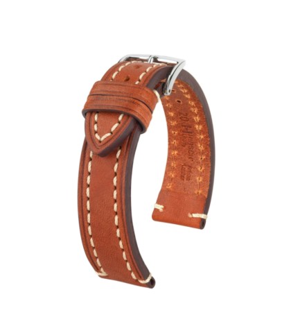 Кожена каишка за часовник Hirsch Liberty Artisan L кафява 20 мм