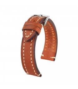Кожена каишка за часовник Hirsch Liberty Artisan L кафява 22 мм