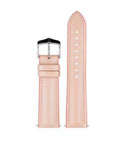Hirsch LINDSEY light pink, rose ladies leather & rubber watch strap 18mm 0922302122-2-18