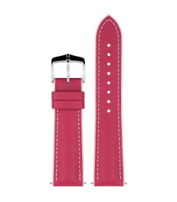 Hirsch LINDSEY pink, rose ladies leather & rubber watch strap 18mm 0922202125-2-18