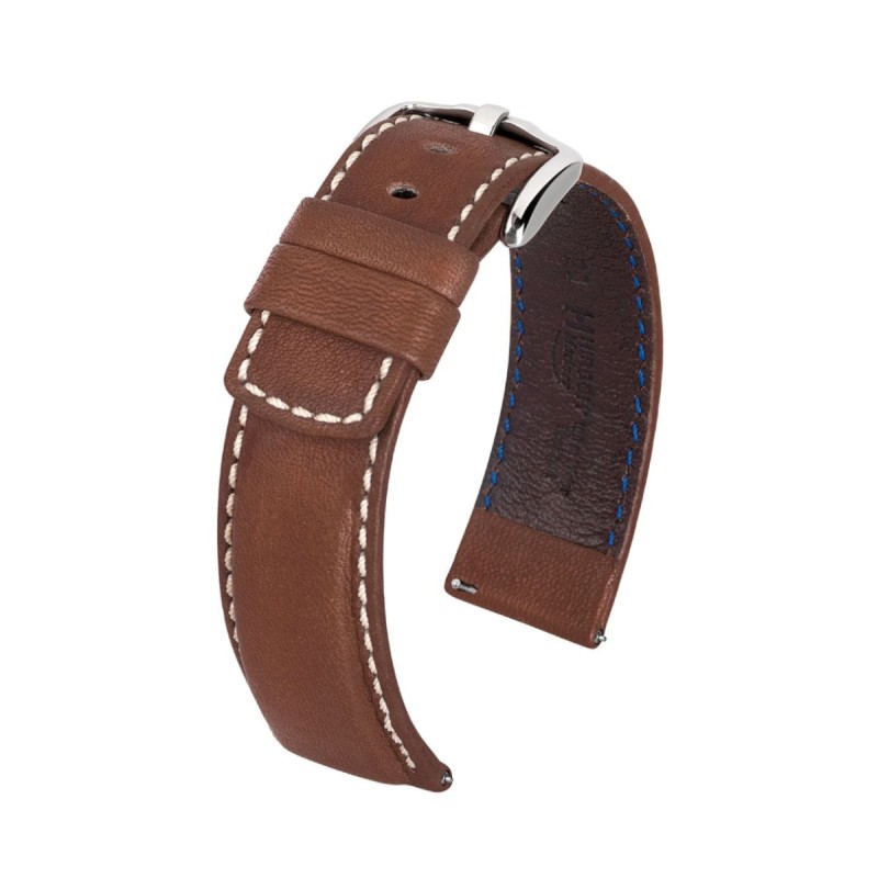 Кожена каишка за часовник Hirsch Mariner L кафява 18 мм Кожена каишка за часовник Hirsch Mariner L кафява 18 мм