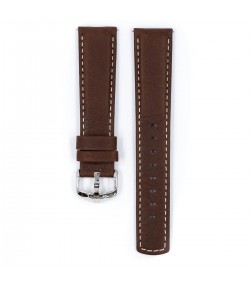 Кожена каишка за часовник Hirsch Mariner L кафява 18 мм