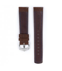 Кожена каишка за часовник Hirsch Mariner L кафява 18 мм