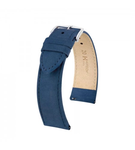 Hirsch Osiris Nubuk blue watch stra ...