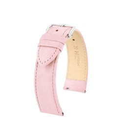 Hirsch Osiris Nubuk pink calf leather lady watch strap, 22 mm, 03433022-2-22