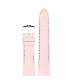 Hirsch Osiris Nubuk pink calf leather lady watch strap, 22 mm, 03433022-2-22