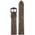 Кафява кожена каишка за часовник Hirsch Stone L, 19 мм