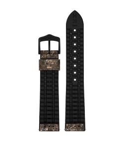 Hirsch Stone L brown leather watch strap, 20 mm, 0925044010-5-20