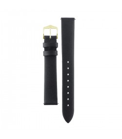 Hirsch Toronto L black calf leather watch strap 19 mm 03702050-1-19