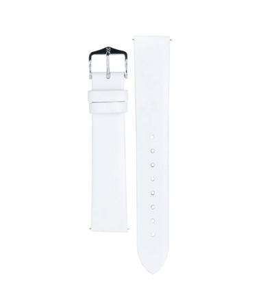 Hirsch Toronto L white calf leather watch strap 18 mm 03702000-2-18