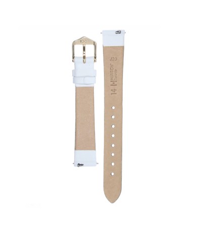 Hirsch Toronto M white calf leather watch strap 14 mm 03702100-1-14