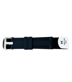Hirsch Viper black rubber strap for diver watches, 22 mm, 40588850-2-22