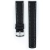 Черен каишка за часовник Hirsch Carbon L 18mm