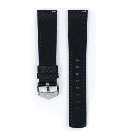 Hirsch watch Carbon strap L 18mm 02592052-2-18