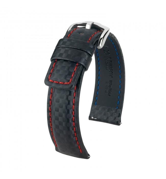 Hirsch watch Carbon strap L 18mm 02592052-2-18