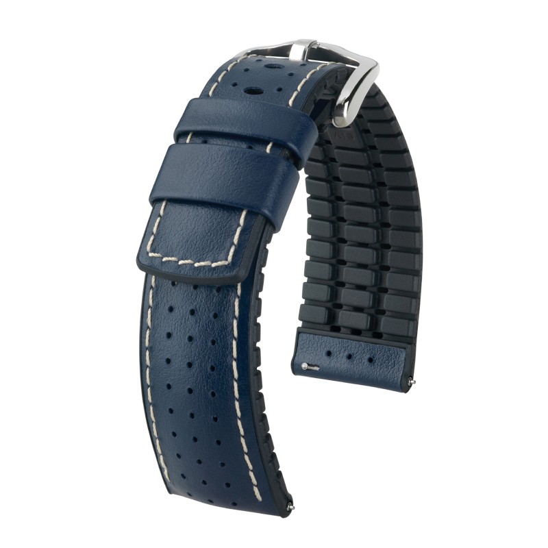 Кожена каишка за часовник Hirsch TIGER L синя 20 мм Кожена каишка за часовник Hirsch TIGER L синя 20 мм