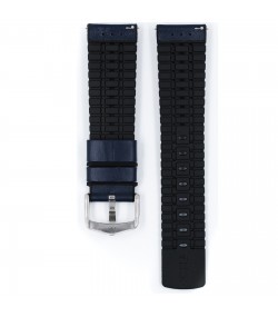 Hirsch watch leather strap TIGER L blue 20mm 0915075080-2-20