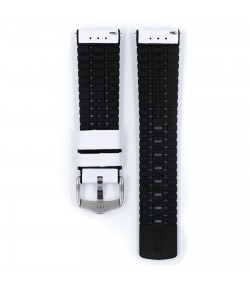 Hirsch watch leather strap TIGER L white 20mm 0915075000-2-20
