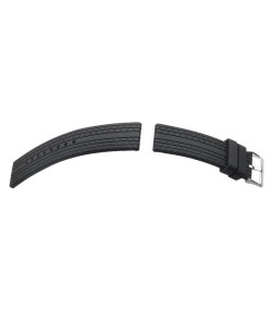 Hirsch WHEELER black rubber strap for diver watches, 22 mm, 40718850-2-22