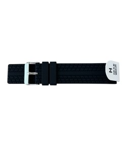 Hirsch WHEELER black rubber strap for diver watches, 22 mm, 40718850-2-22