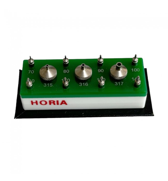 Horia Jewelling Ref-1 set of 11pcs with 8 pump pushers and 3 anvils