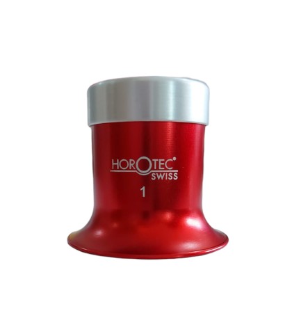 Лупа за очила Horotec MSA 00.031-1 с червен анодизиран алуминий x10