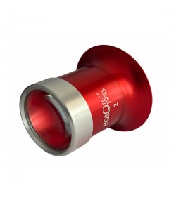 Лупа с очила Horotec MSA 00.031-2, червена, алуминиева, x5