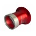 Horotec MSA 00.031-2 eyeglass loupe in aluminium anodised red with screwed ring x5