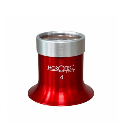 Лупа за очила Horotec MSA 00.031-4 с червен анодизиран алуминий x2.5