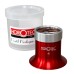Horotec MSA 00.031-4 Eyeglass Loupe in Aluminium Anodised Red with Screwed Ring x2.5