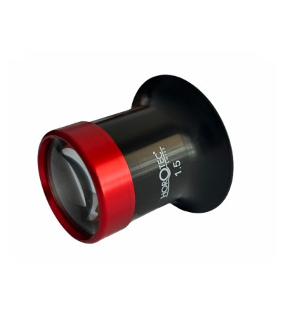 Лупа за очила Horotec MSA 00.032-1.5 с черен пластмасов корпус и алуминиев винт x6.5