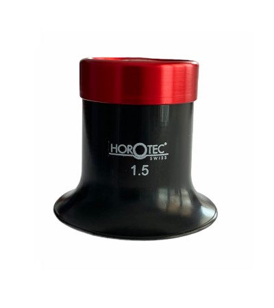 Лупа за очила Horotec MSA 00.032-1.5 с черен пластмасов корпус и алуминиев винт x6.5