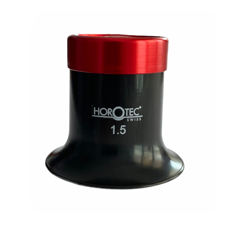 Horotec MSA 00.032-1.5 eyeglass loupe black plastic with aluminium screwed ring x6.5 Horotec MSA 00.032-1.5 eyeglass loupe black plastic with aluminium screwed ring x6.5