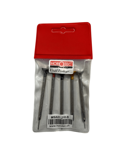 Комплект от 5 часовникарски отвертки Horotec MSA 01.218-B