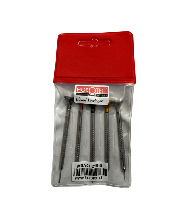 Комплект от 5 часовникарски отвертки Horotec MSA 01.218-B