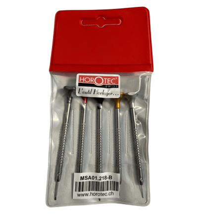 Комплект от 5 часовникарски отвертки Horotec MSA 01.218-B