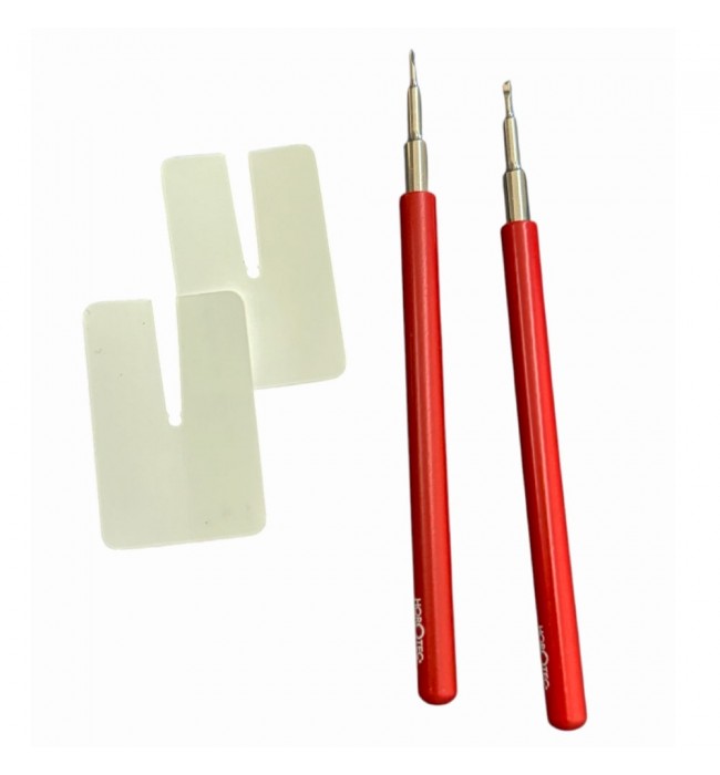 Horotec MSA05.009 pocket watch hand lifting levers tools, 1.00mm, delivered with 2x MSA70.004, lever length 105 mm