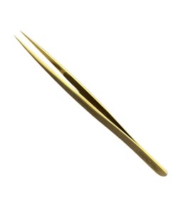 Horotec MSA12.303-B5 brass strong pointed tweezer, 100% anti-magnetic, 125mm