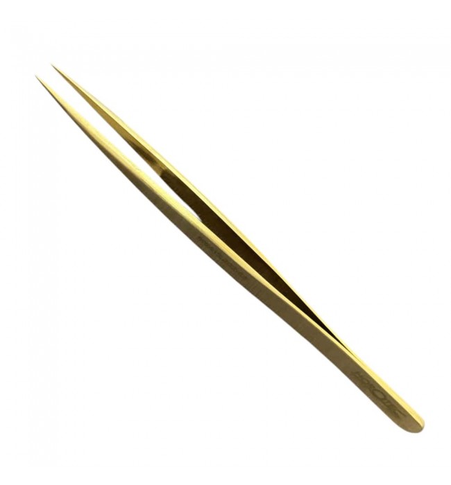 Horotec MSA12.303-B5 brass strong pointed tweezer, 100% anti-magnetic, 125mm