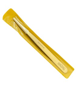 Horotec MSA12.303-B5 brass strong pointed tweezer, 100% anti-magnetic, 125mm