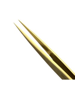 Horotec MSA12.303-B5 brass strong pointed tweezer, 100% anti-magnetic, 125mm