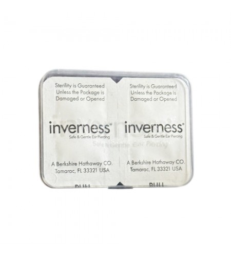 Inverness 14k white gold, 5mm pierc ...