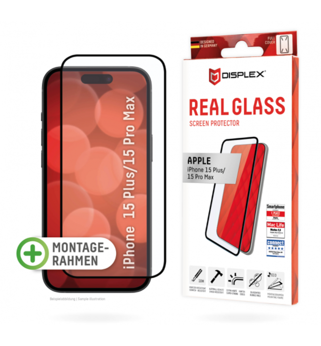 IPHONE 15 PRO MAX, IPHONE 15 PLUS FULL COVER SCHUTZGLAS